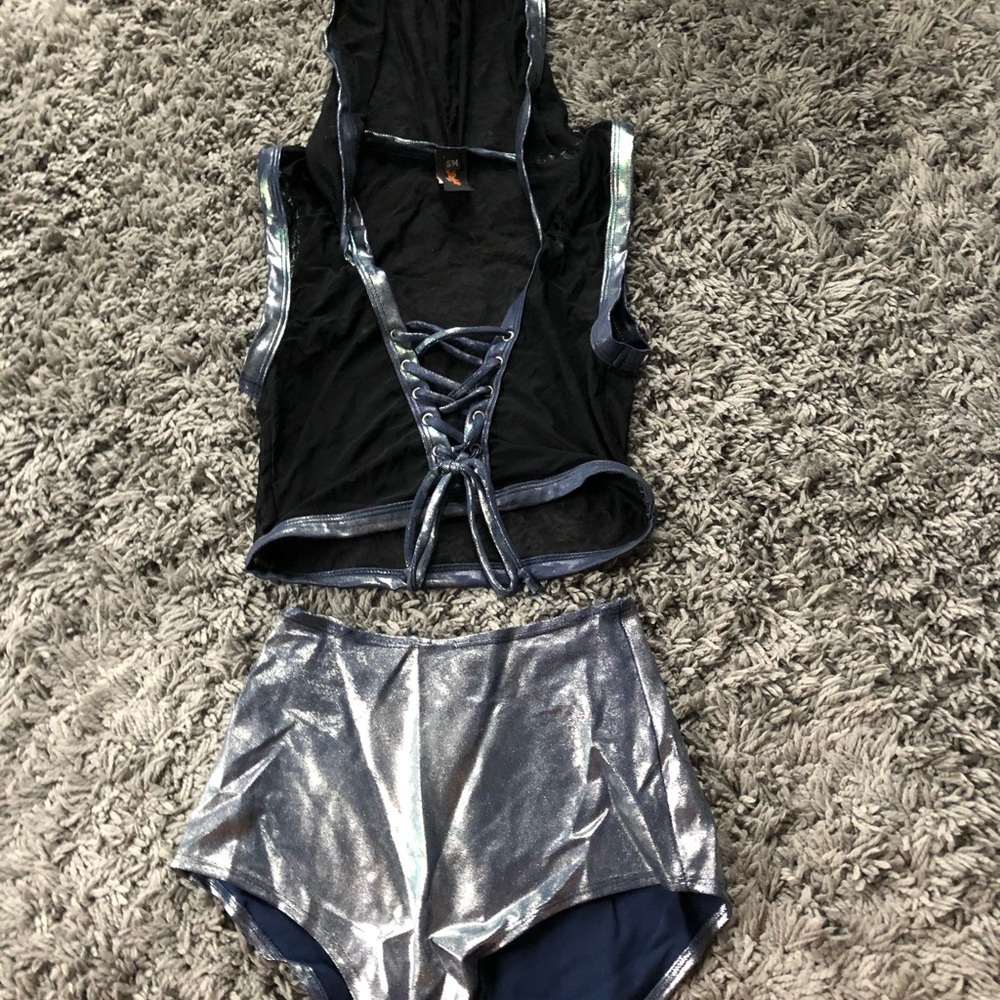 J valentine mesh top and bottom set